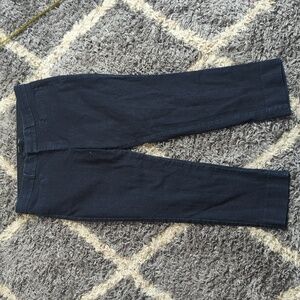 Banana Republic Sloan Crop Dark Denim Petite 8 Pant with Belt Loops